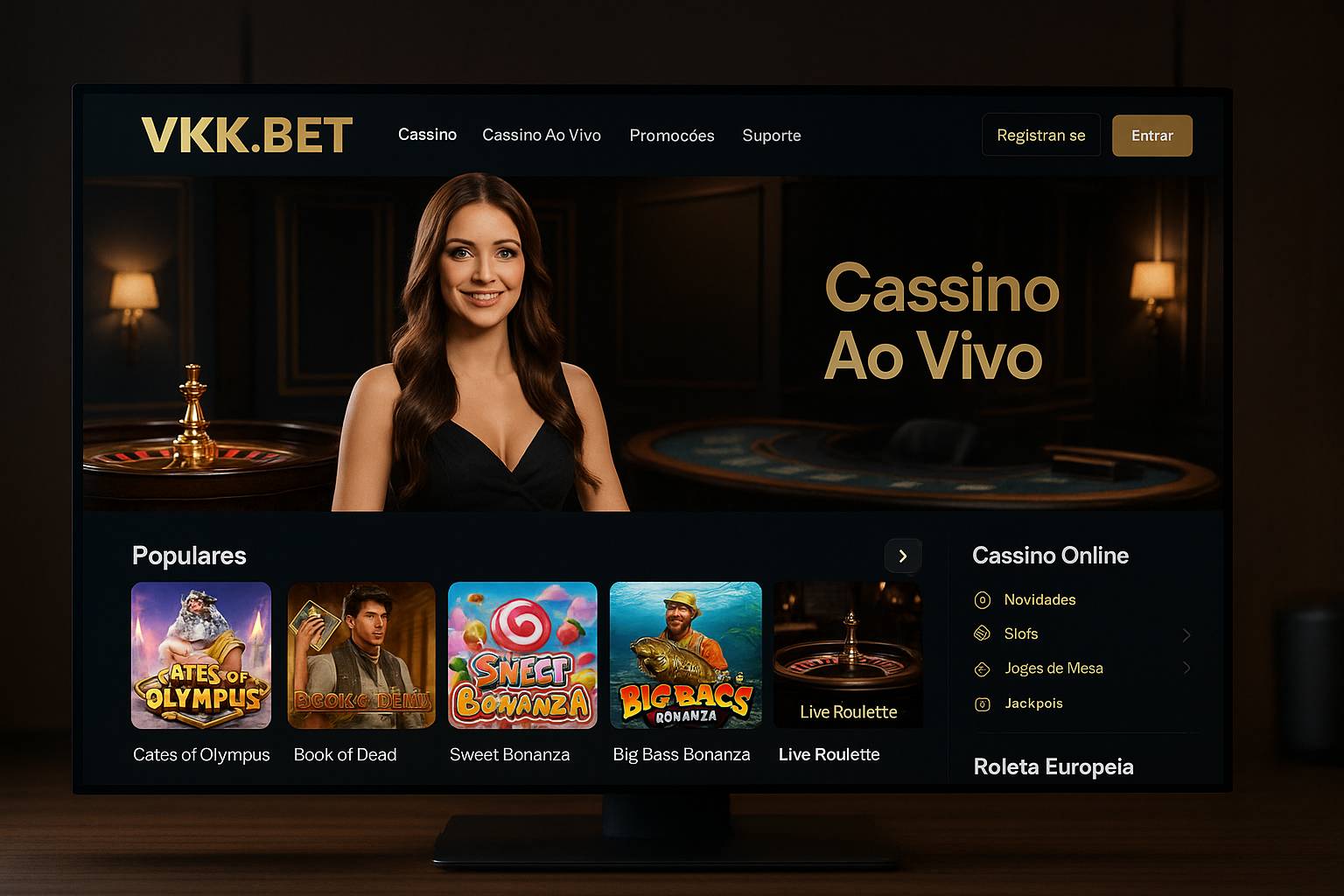 O VKK.BET Live Casino lança promoções regularmente